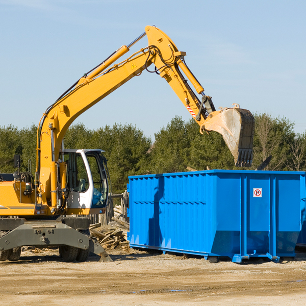 what size residential dumpster rentals are available in Wyanett MN